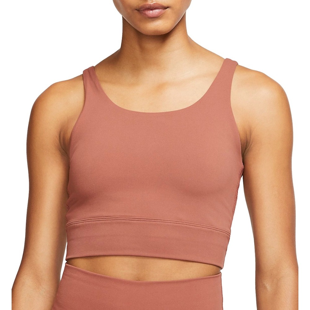 Nike Yoga Luxe Dri-FIT Infina Sports Bra XL Burnt Orange CQ8965-275